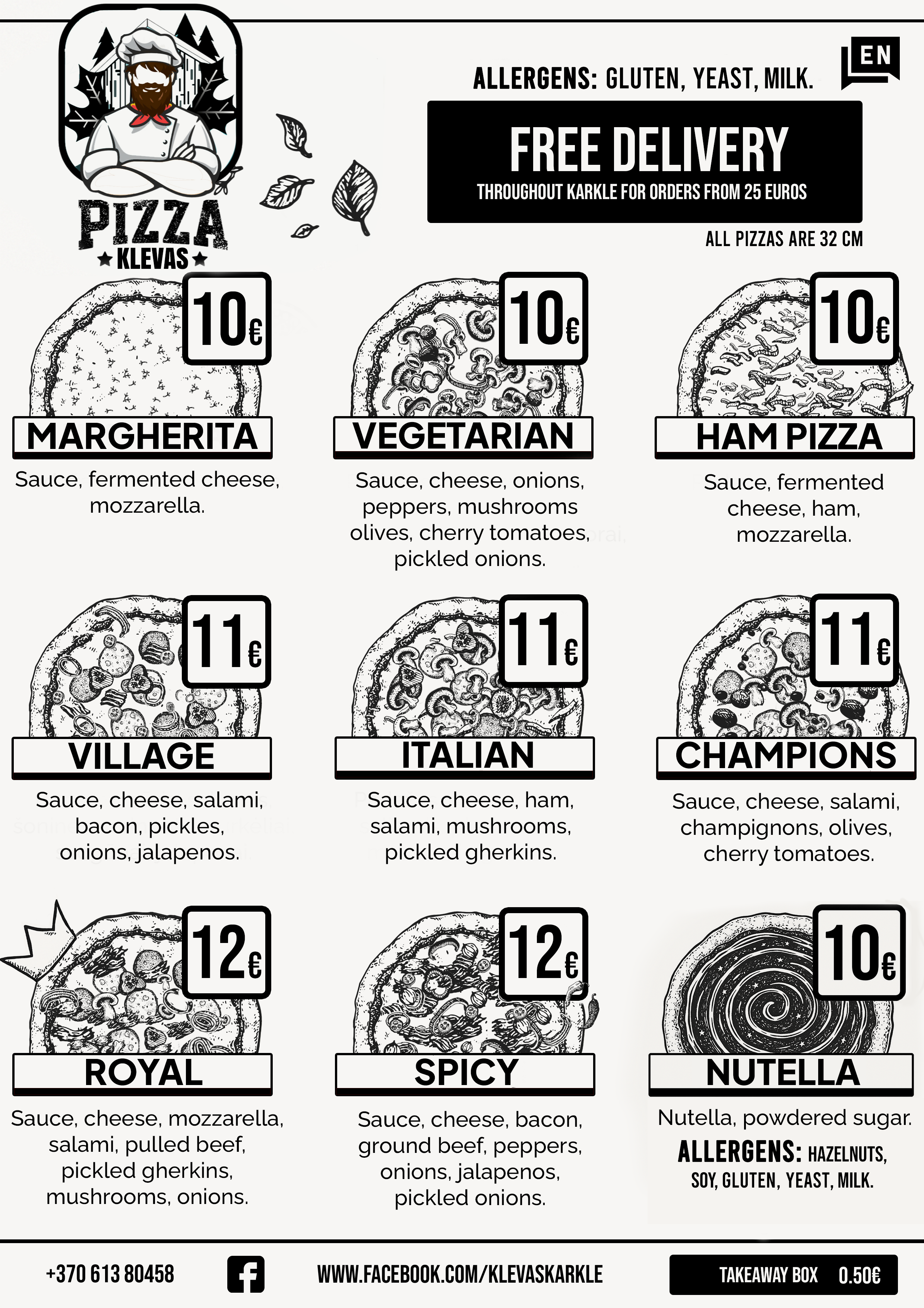 English Menu